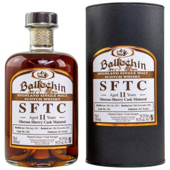 Ballechin 2011/2022 - 11 Jahre -SFTC Oloroso Sherry Cask 266 ... 1x 0,5 Ltr.