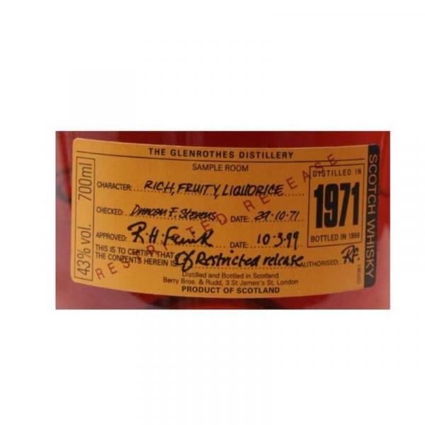 Glenrothes 1971 - 1999 Restricted Release ... 1x 0,7 Ltr.