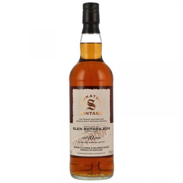 Glenrothes 2014/2024 - 10 Jahre - Signatory 100 Proof Edition Nr. 20 ... 1x 0,7 Ltr.